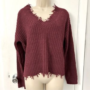 🆕 Moral Fiber // warm & cozy purple sweater NWT! 💟